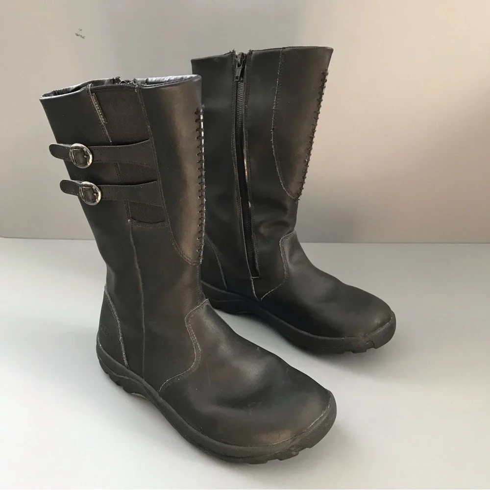 Keen Kids Insulated Waterproof Bern WP Leather Chore Farm Mud Rain Boot 5 REI